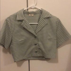 Brandy melville Vivian light green top